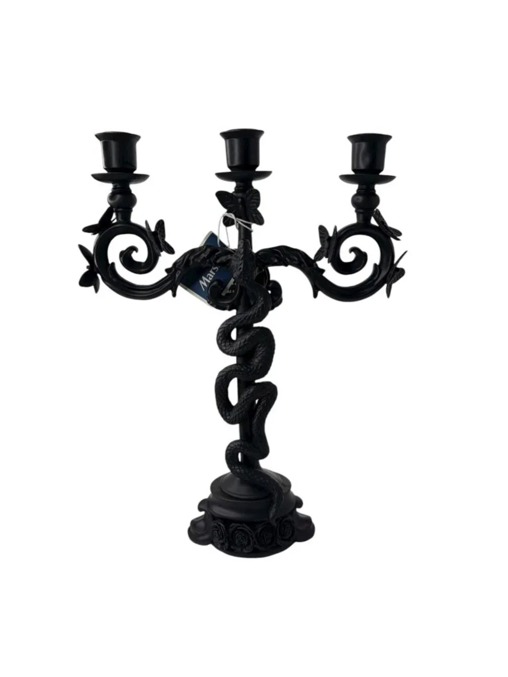 Viral TikTok Martha Stewart Black Snake/Butterfly Halloween Goth Candelabra NWT